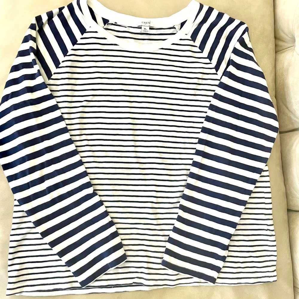 J. CREW long sleeve striped T